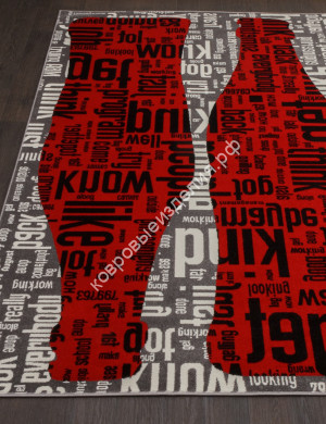 Ковёр RIO (РИО) C081 - GRAY-RED