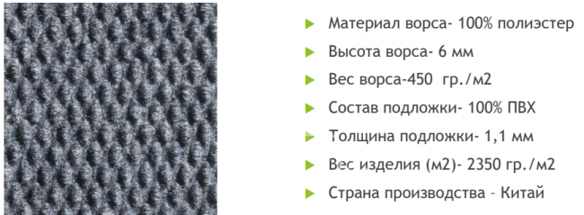 Дорожка Грязезащитная Траффик Графит Дорожка Грязезащитная Траффик Графит
