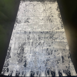 Ковер Турецкий AMINA / АМИНА NP208 GREY/BLACK (серо-черный /лофт)